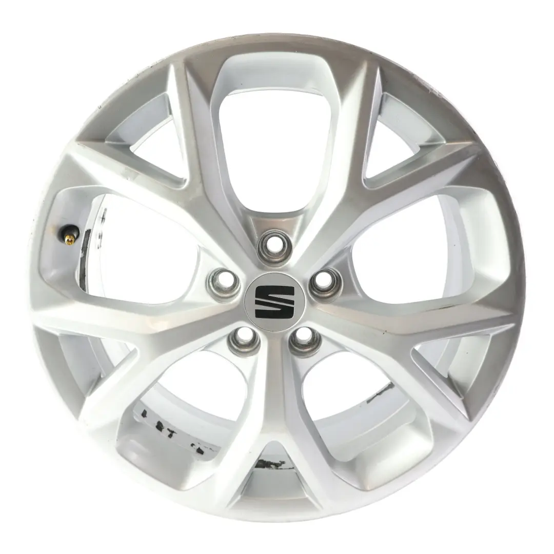 Seat Arona FR KJ7 Srebrna Felga Aluminiowa 17" 6.5J ET:48 - SKU 6F9601025H-1 - Numer Części 6F9601025H