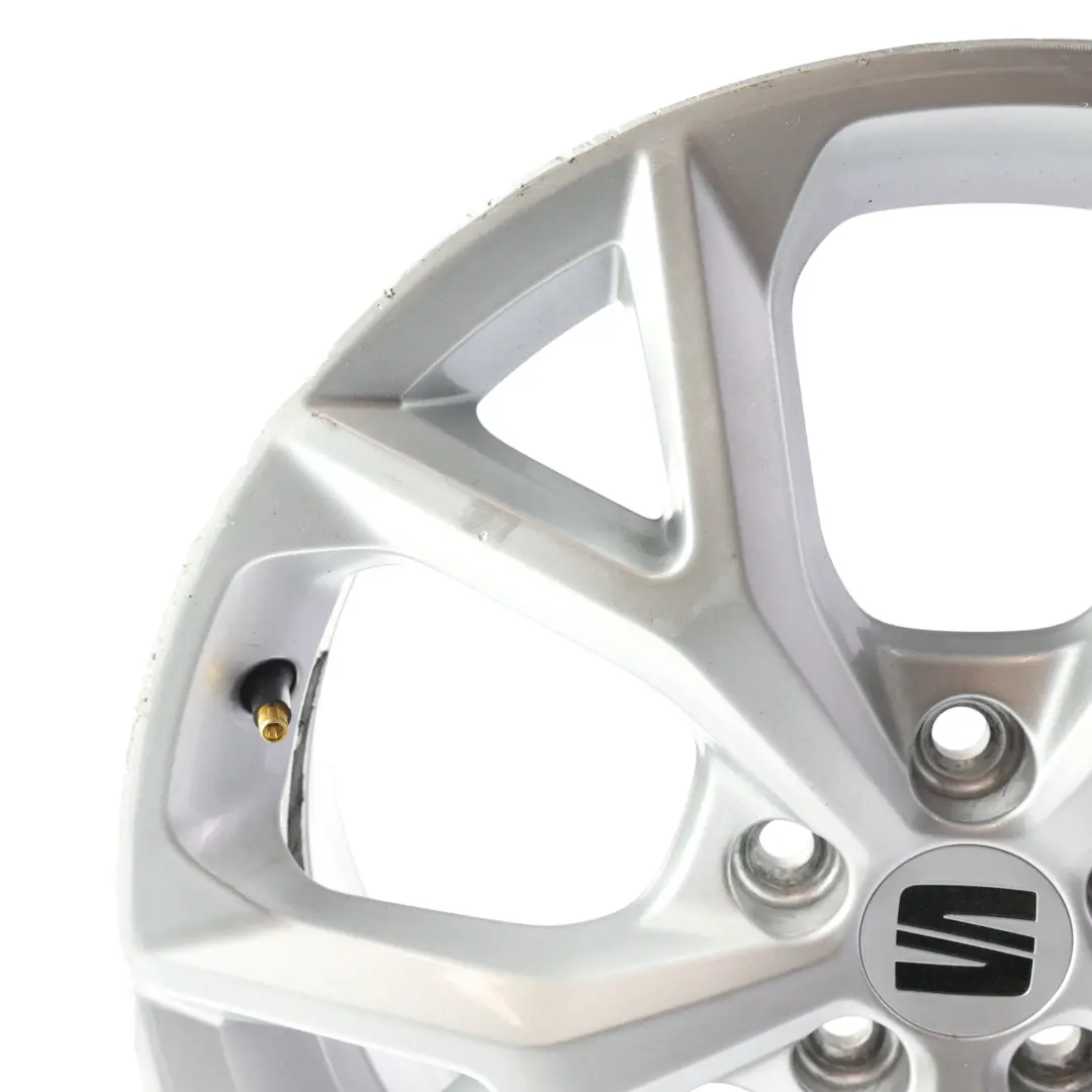Seat Arona FR KJ7 Silver Wheel Alloy Rim 17" 6.5J ET:48 - SKU 6F9601025H-1 - Part number 6F9601025H