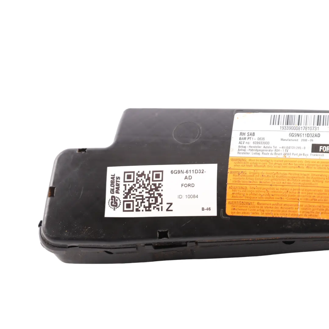 Ford Mondeo Mk4 Front Right O/S Seat Outer Air Module SRS - SKU 6G9N-611D32-AD - Part number 6G9N-611D32-AD
