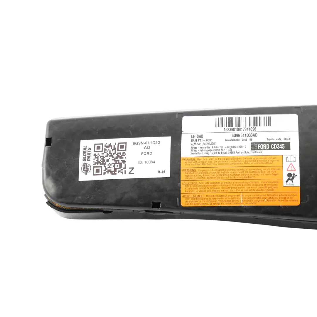 Mk4 Front Left Seat N/S Side Air Unit Module to Ford Mondeo with Part number 6G9N-611D33-AD Ford Mondeo Mk4 Front Left Seat N/S Side Air Unit Module - SKU 6G9N-611D33-AD - Part number 6G9N-611D33-AD