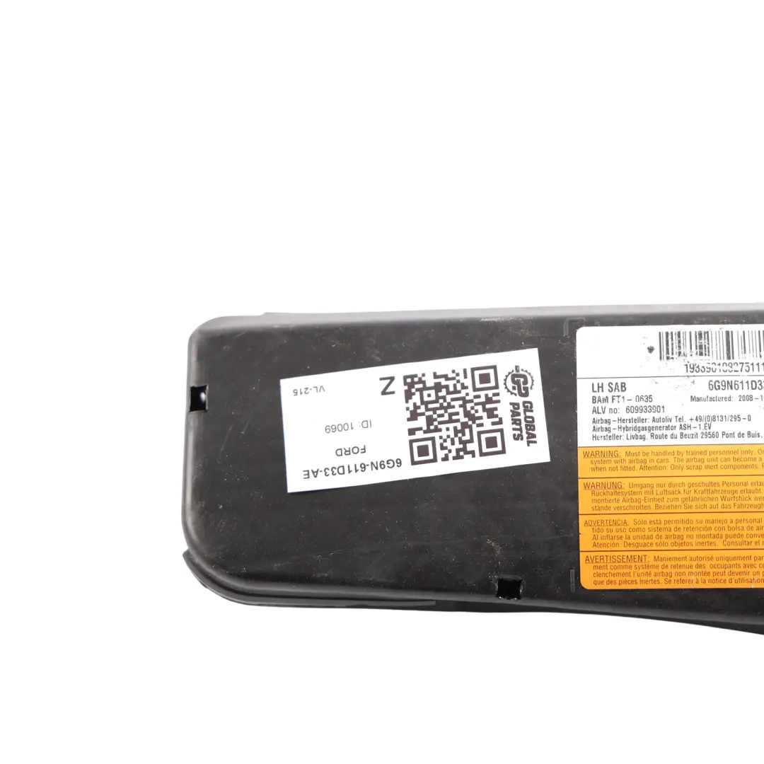 Ford Mondeo Mk4 S-Max Front Seat Side Air Module Left N/S - SKU 6G9N-611D33-AE - Part number 6G9N-611D33-AE