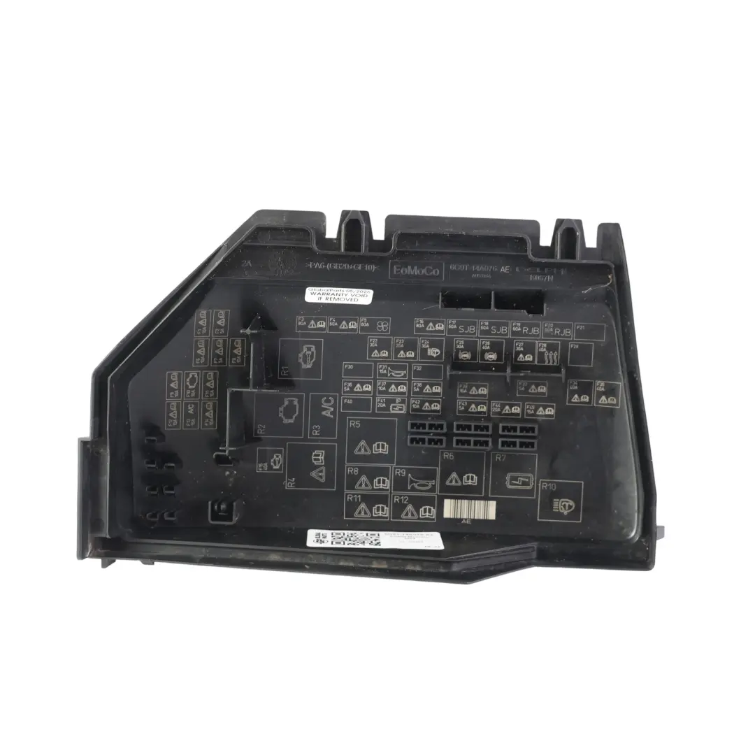 Mk4 Engine Bay Fuse Box Cover Lid to Ford Mondeo with Part number 6G9T-14A076-AE Ford Mondeo Mk4 Engine Bay Fuse Box Cover Lid - SKU 6G9T-14A076-AE - Part number 6G9T-14A076-AE