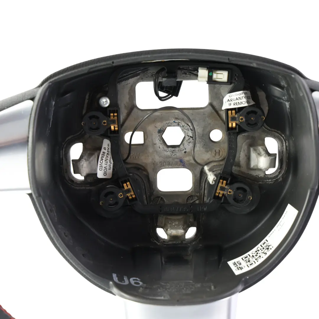 Mk2 ST Lenkrad NEU Schwarz Leder Rot Fäden für Ford Focus mit Teilenummer 6M5Y-3600-AEW Ford Focus Mk2 ST Lenkrad NEU Schwarz Leder Rot Fäden - SKU 6M5Y-3600-AEW-1 - Teilenummer 6M5Y-3600-AEW