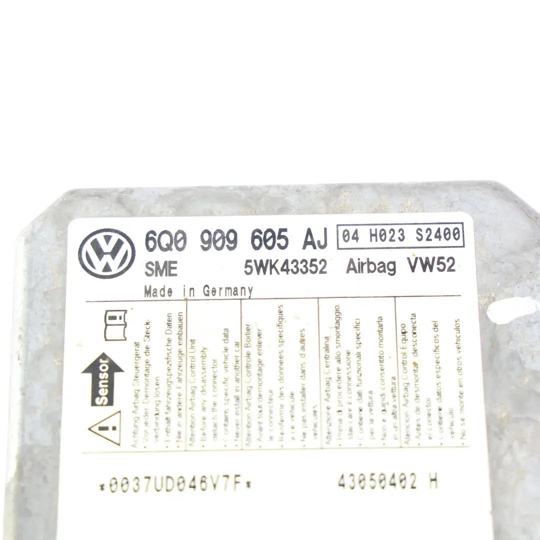 Volkswagen Caddy 2K Module Air Unité Contrôle Capteur ECU - SKU 6Q0909605AJ - Numéro de pièce 6Q0909605AJ
