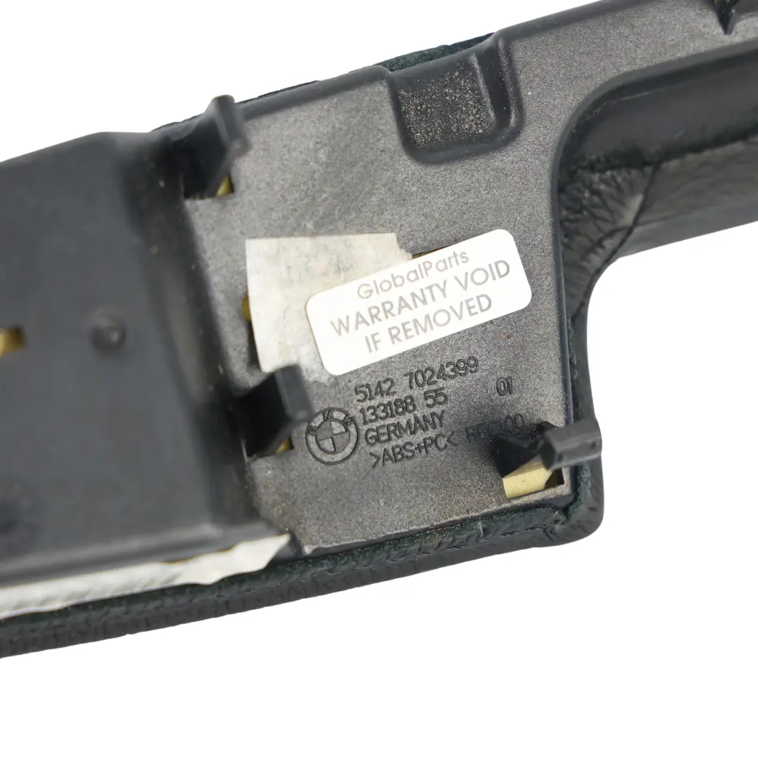BMW E65 Panneau Porte Accoudoir Garniture Arrière Gauche Noir - SKU 7024413 - Numéro de pièce 7024413