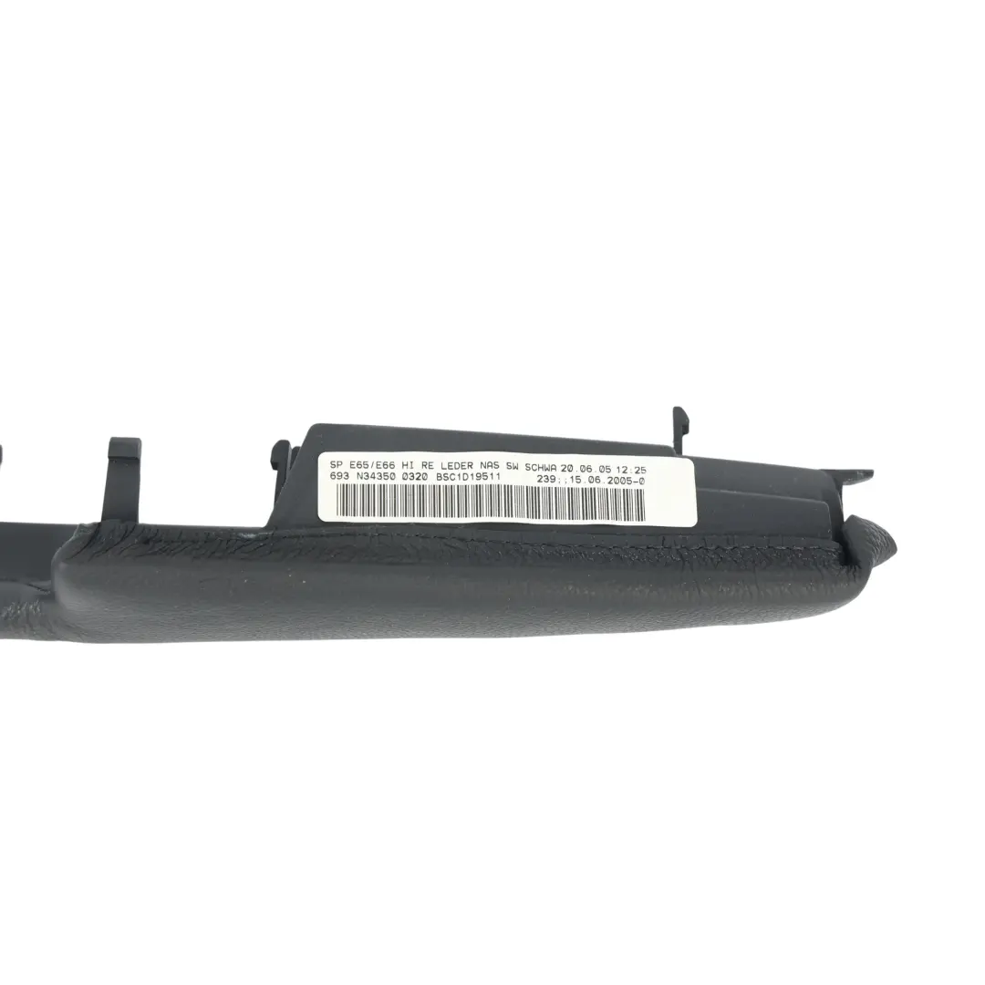 BMW E65 Panneau Porte Accoudoir Garniture Arrière Droit Noir 7024413 - SKU 7024414 - Numéro de pièce 7024414