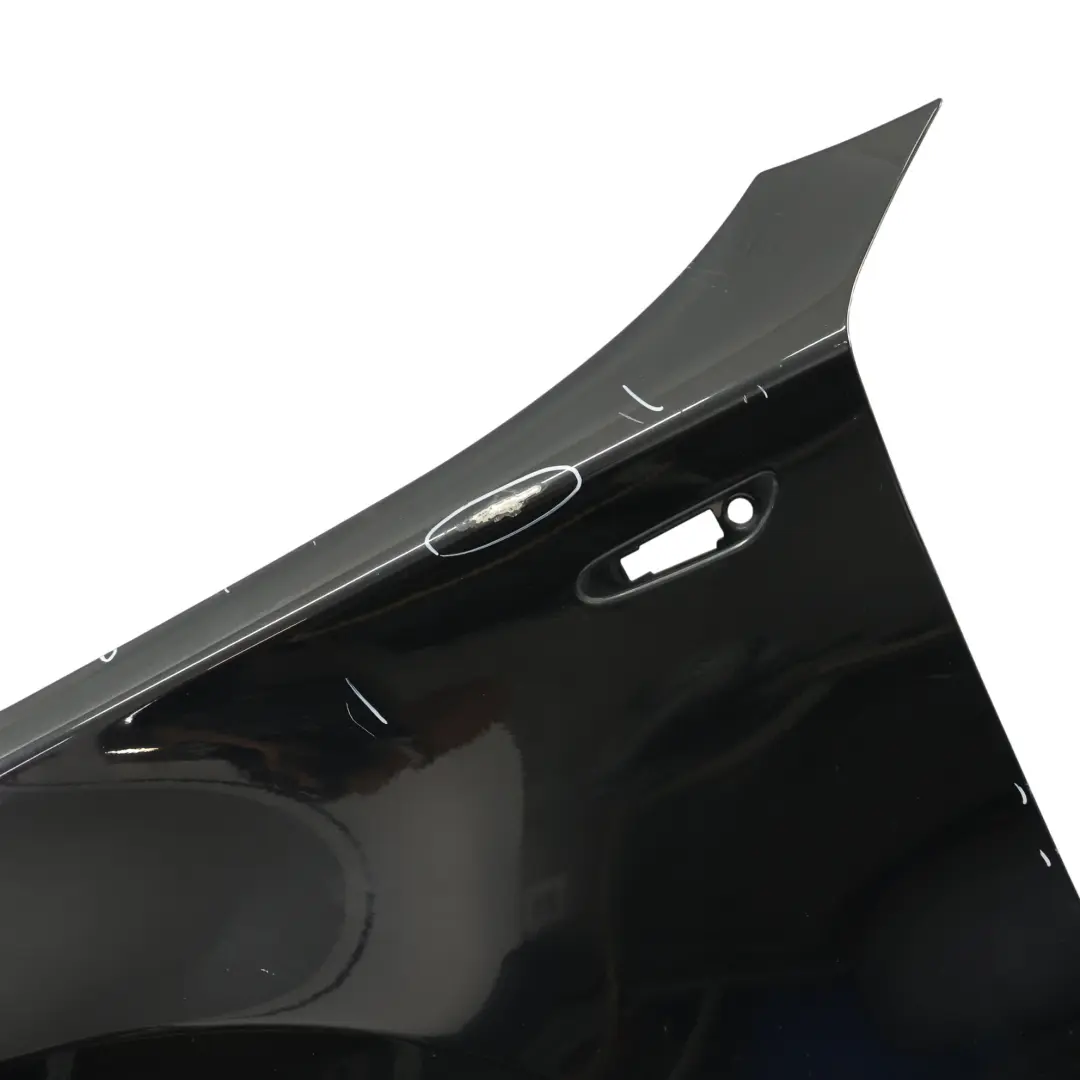 Side Panel Wing Fender Front Left N/S Black Sapphire Metallic - 475 to BMW E81 E87 with Part number 7133227 BMW E81 E87 Side Panel Wing Fender Front Left N/S Black Sapphire Metallic - 475 - SKU 7133227-BS2 - Part number 7133227