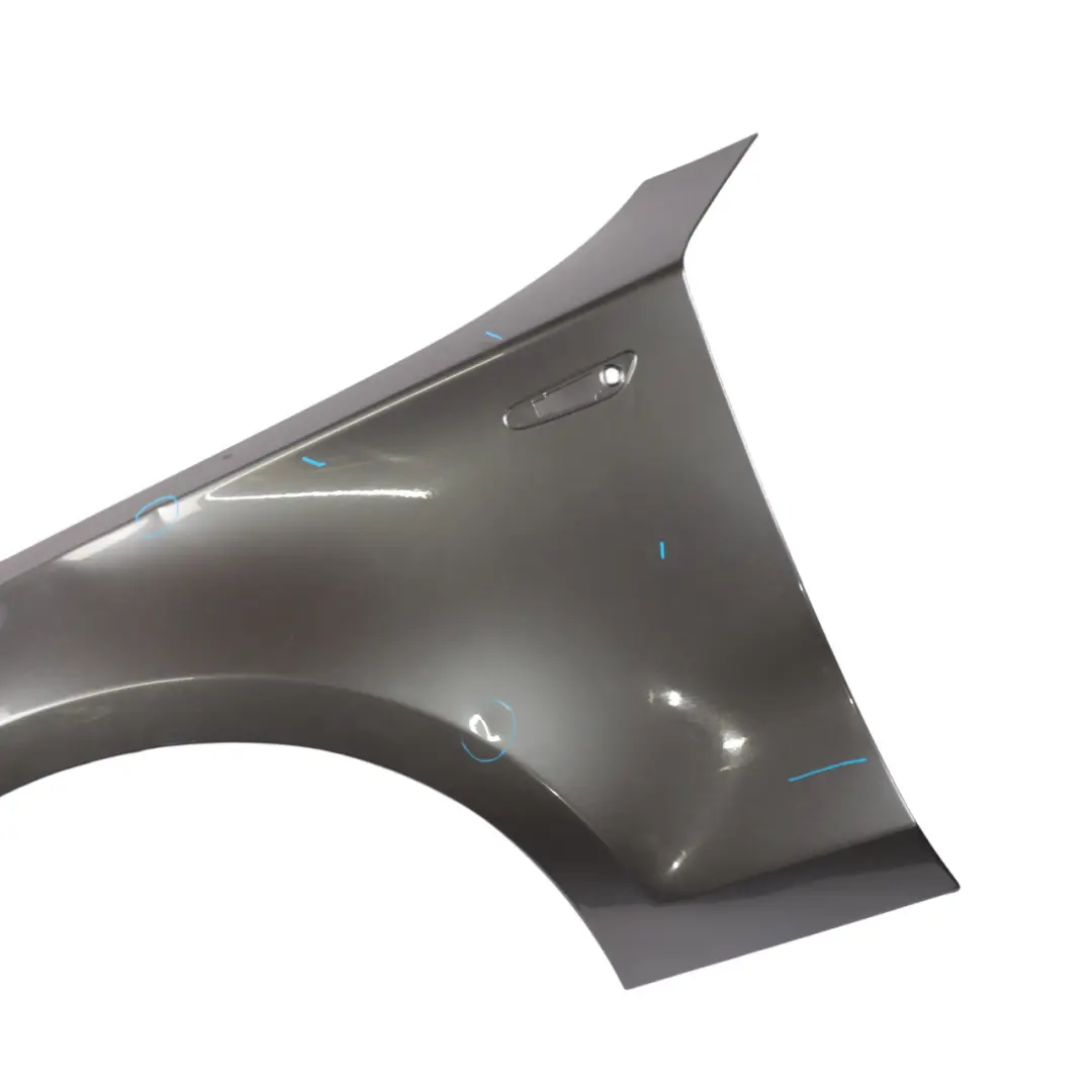 BMW E81 E87 Side Panel Wing Fender Front Left N/S Sparkling Graphite - A22 - SKU 7133227-SG4 - Part number 7133227