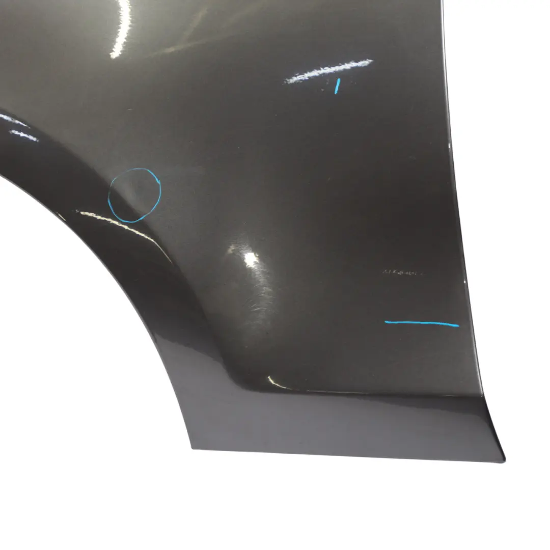 BMW E81 E87 Side Panel Wing Fender Front Left N/S Sparkling Graphite - A22 - SKU 7133227-SG4 - Part number 7133227