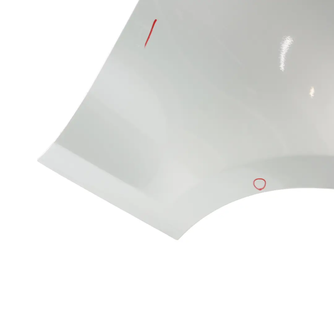 BMW E81 E87 Panel lateral Fender Wing Delantero Derecho Titansilber Plata - 354 - SKU 7133228-TS - Número de pieza 7133228
