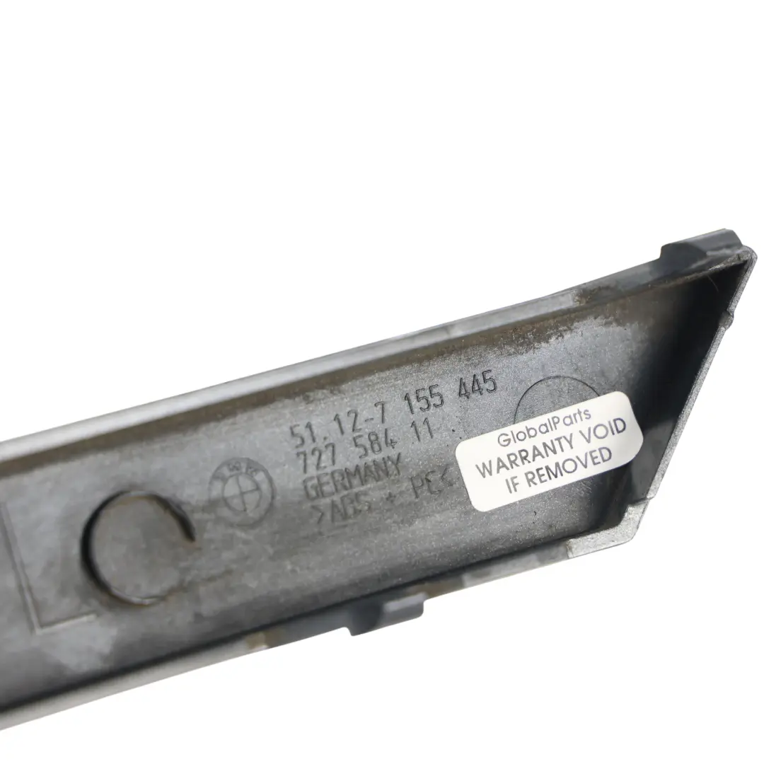 Bande Protection Pare-Chocs Arrière Gauche Gris Sterling 472 pour BMW E65 à propos du numéro de pièce 7155445 BMW E65 Bande Protection Pare-Chocs Arrière Gauche Gris Sterling 472 - SKU 7155445-STG - Numéro de pièce 7155445