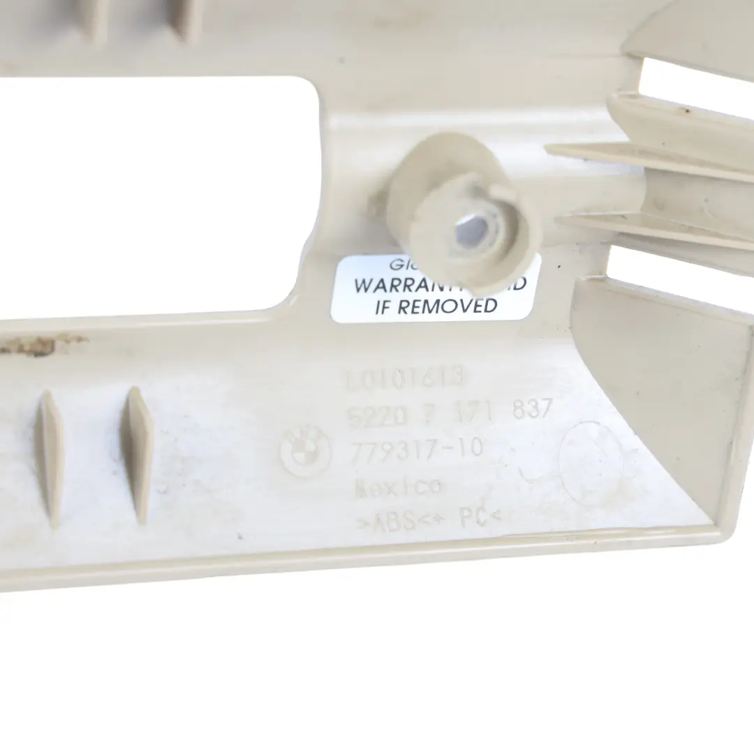 BMW X5 E70 Garniture Siège Banquette Arrière Rail Extérieur Panneau - SKU 7171837 - Numéro de pièce 7171837