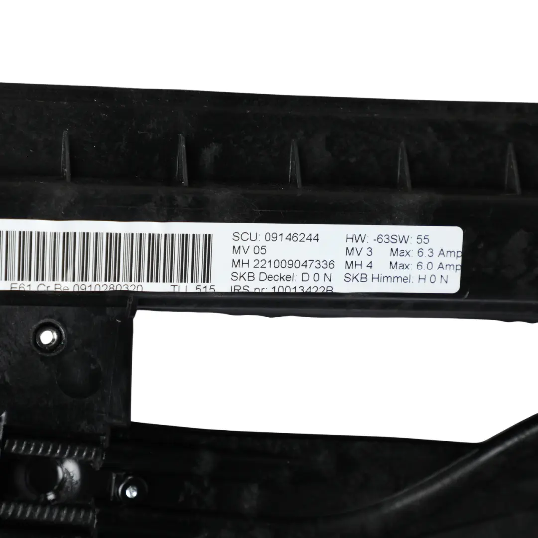 BMW E61 LCI Panoramic Glass Sliding Roof Sunroof Electric Beige - SKU 7198975 - Part number 7198975