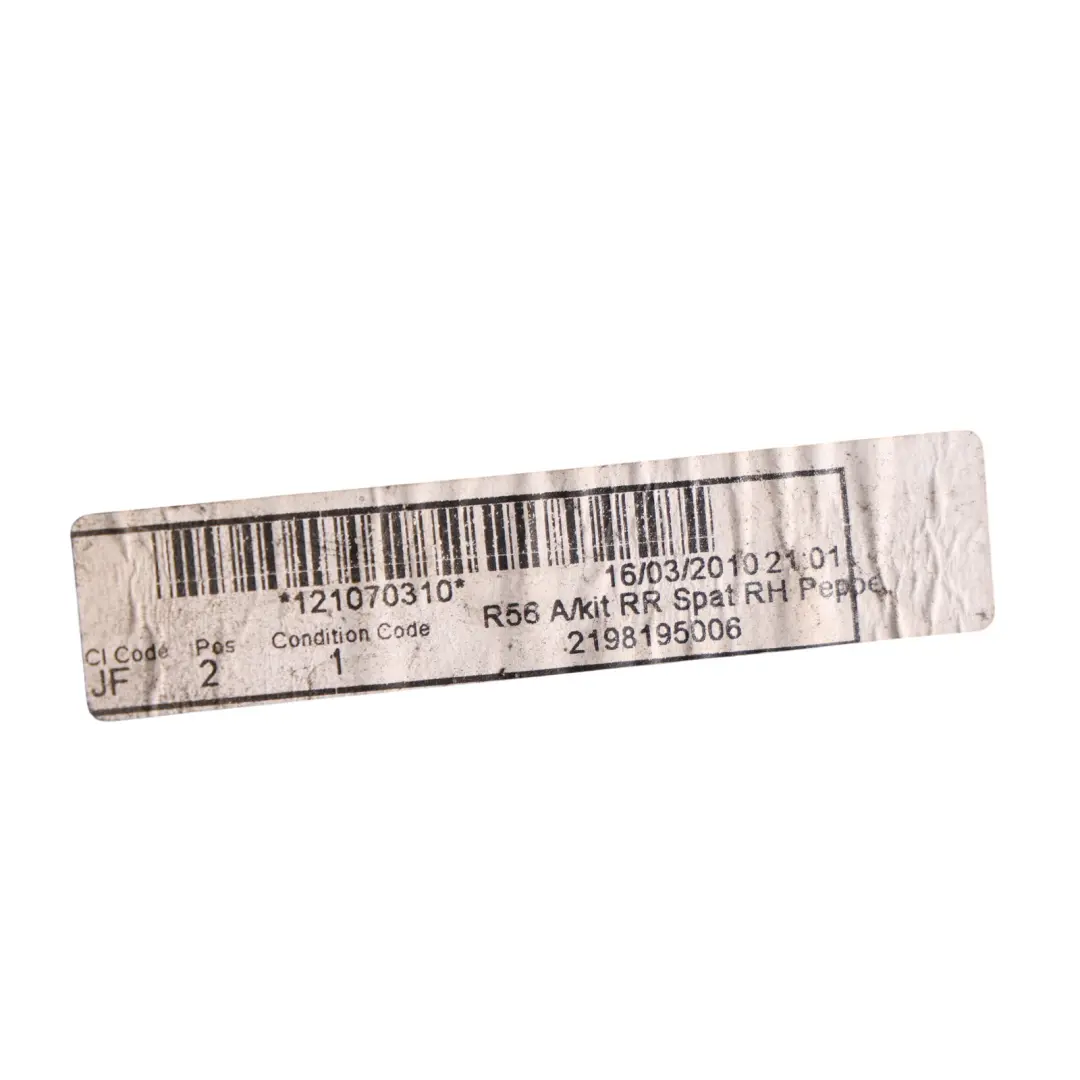 Osłona Nadkola Błotnika Prawy Tył Biała 7208422 do Mini R56 R57 LCI o numerze 7216070 Mini R56 R57 LCI Osłona Nadkola Błotnika Prawy Tył Biała 7208422 - SKU 7216070-PW - Numer Części 7216070