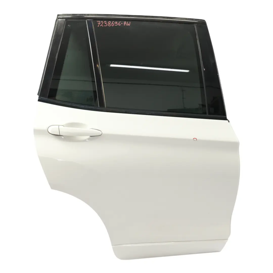 Door Rear Right O/S Alpinweiss Alpine White 3 - 300 to BMW X3 F25 with Part number 7238696 BMW X3 F25 Door Rear Right O/S Alpinweiss Alpine White 3 - 300 - SKU 7238696-AW - Part number 7238696