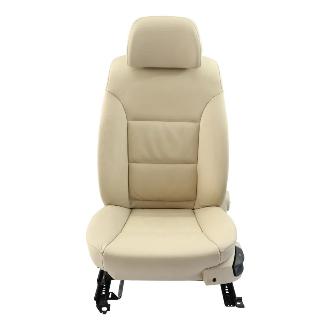BMW E60 E61 LCI Asiento Delantero Eléctrico Cuero Crema Beige Izquierdo - SKU 7249323-4 - Número de pieza 7249323