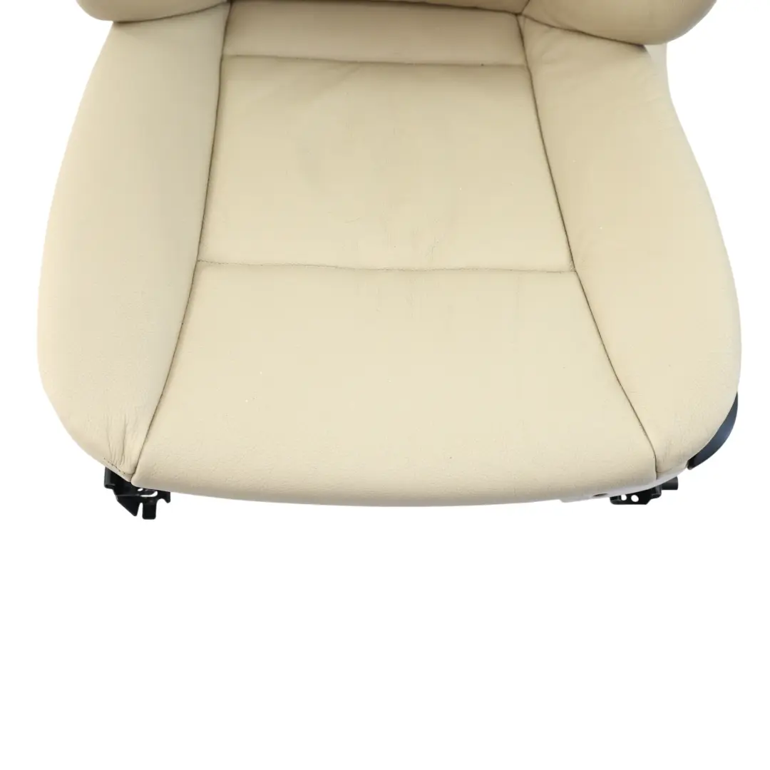 Front Seat Electric Interior Leather Cream Beige Left N/S to BMW E60 E61 LCI with Part number 7249323 BMW E60 E61 LCI Front Seat Electric Interior Leather Cream Beige Left N/S - SKU 7249323-4 - Part number 7249323