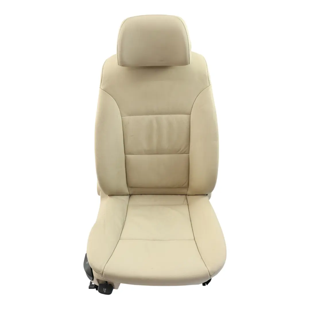 BMW E60 E61 LCI Siège Avant Électrique Cuir Crème Beige Droit - SKU 7249323-5 - Numéro de pièce 7249323