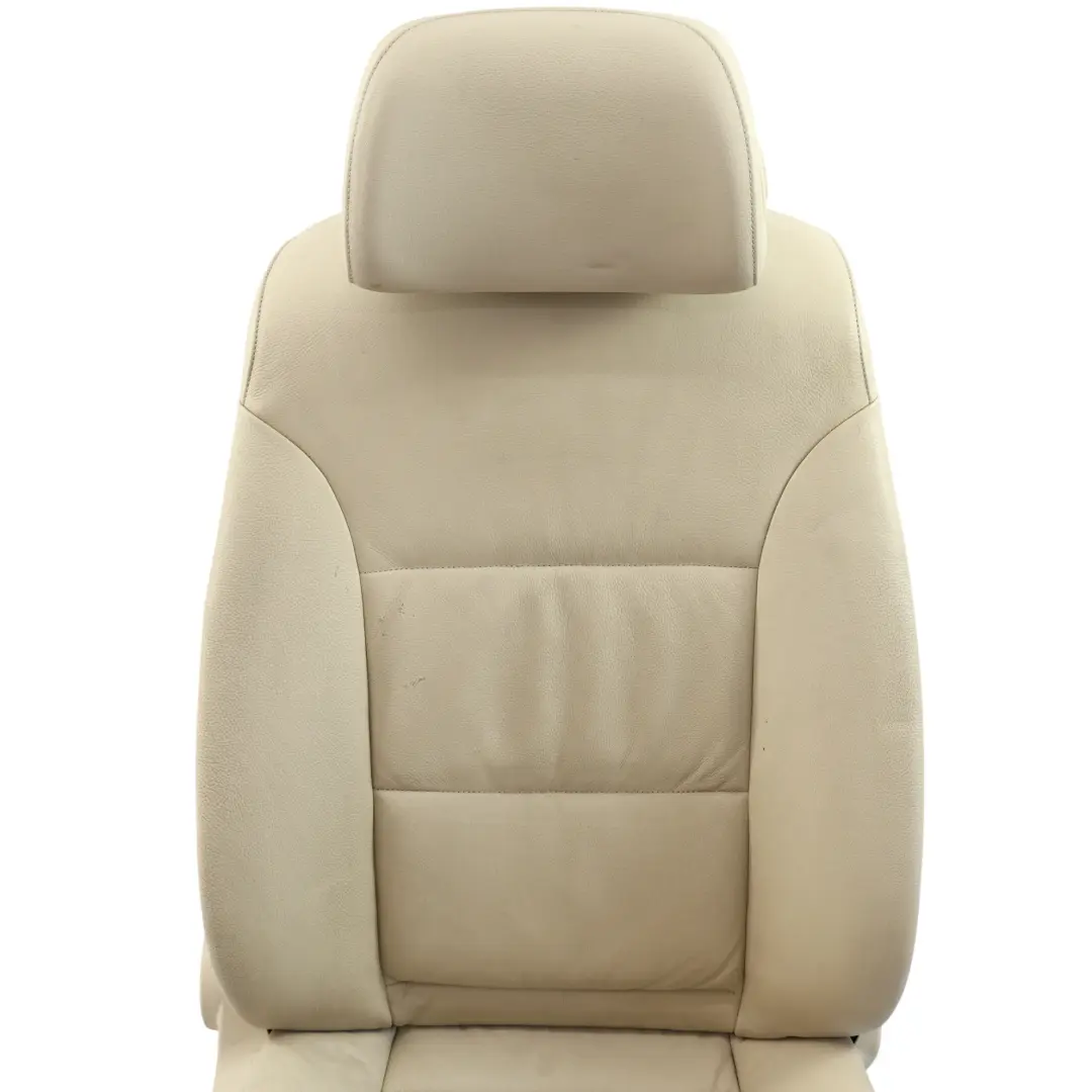 BMW E60 E61 LCI Asiento Delantero Eléctrico Cuero Crema Beige Derecho - SKU 7249323-5 - Número de pieza 7249323