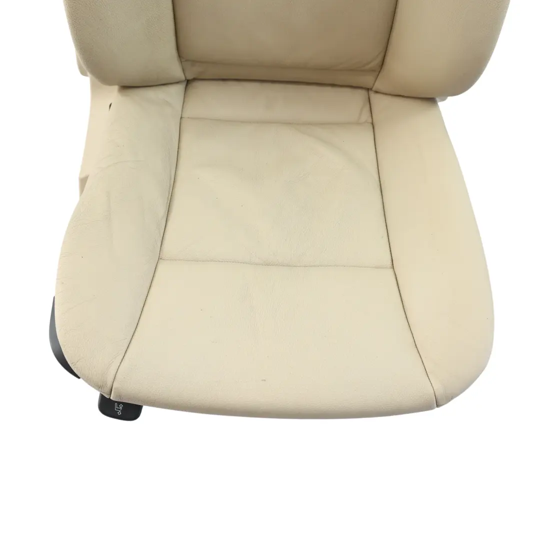 BMW E60 E61 LCI Siège Avant Électrique Cuir Crème Beige Droit - SKU 7249323-5 - Numéro de pièce 7249323