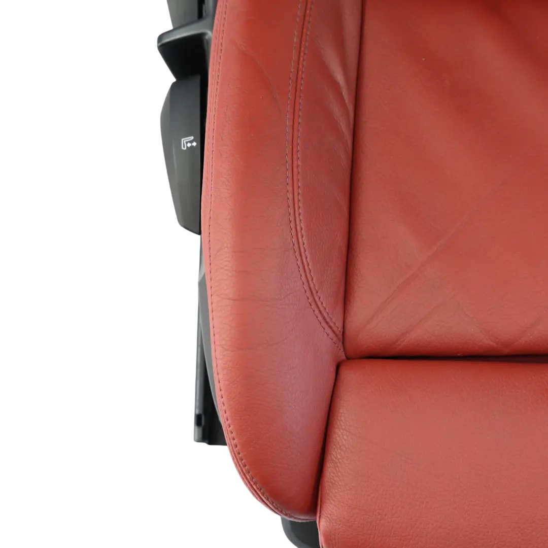 BMW E82 Sedile Anteriore Sport Interno Pelle Rosso Corallo Destro - SKU 7257466-3 - Numero di parte 7257466