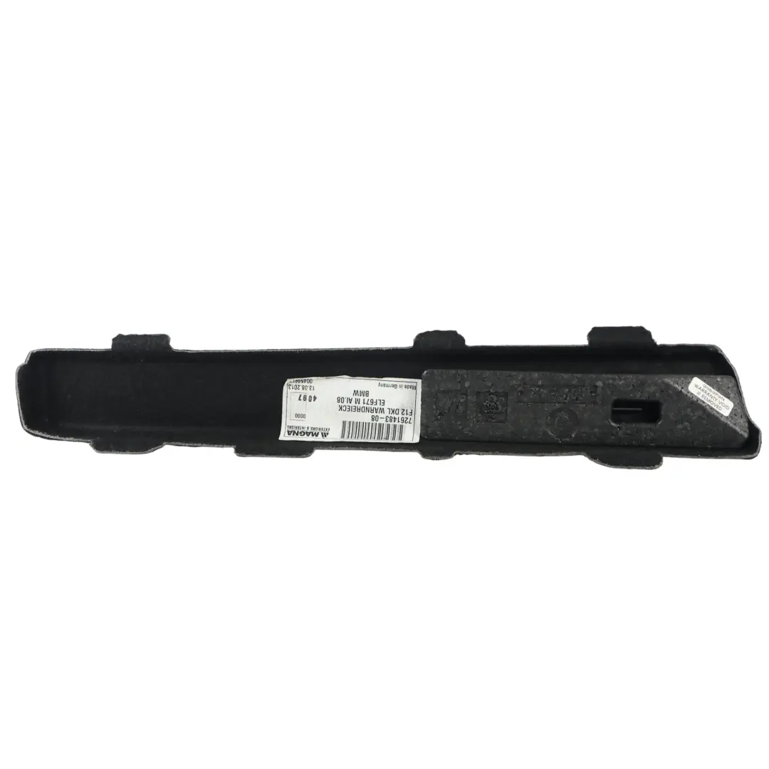 BMW F12 Tira Moldura Lateral Tapa Maletero Panel Negro - SKU 7261483 - Número de pieza 7261483