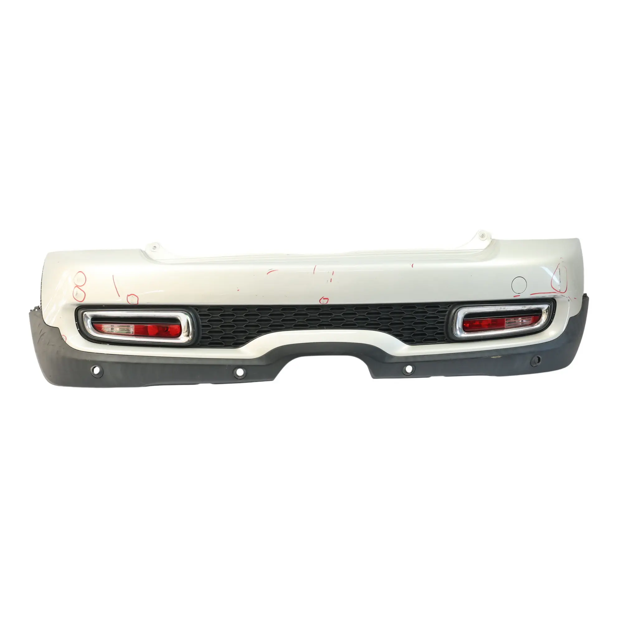 Mini Cooper S R56 R57 LCI Complete Rear Bumper Trim White Silver Metallic - A62