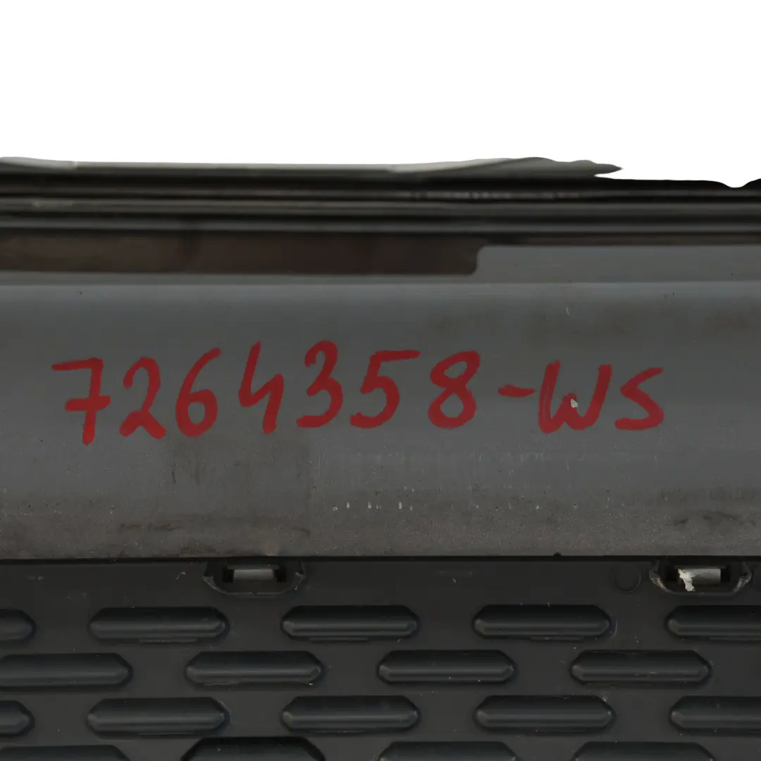 Complete Rear Bumper Trim White Silver Metallic - A62 to Mini Cooper S R56 R57 LCI with Part number 7264358 Mini Cooper S R56 R57 LCI Complete Rear Bumper Trim White Silver Metallic - A62 - SKU 7264358-WS - Part number 7264358