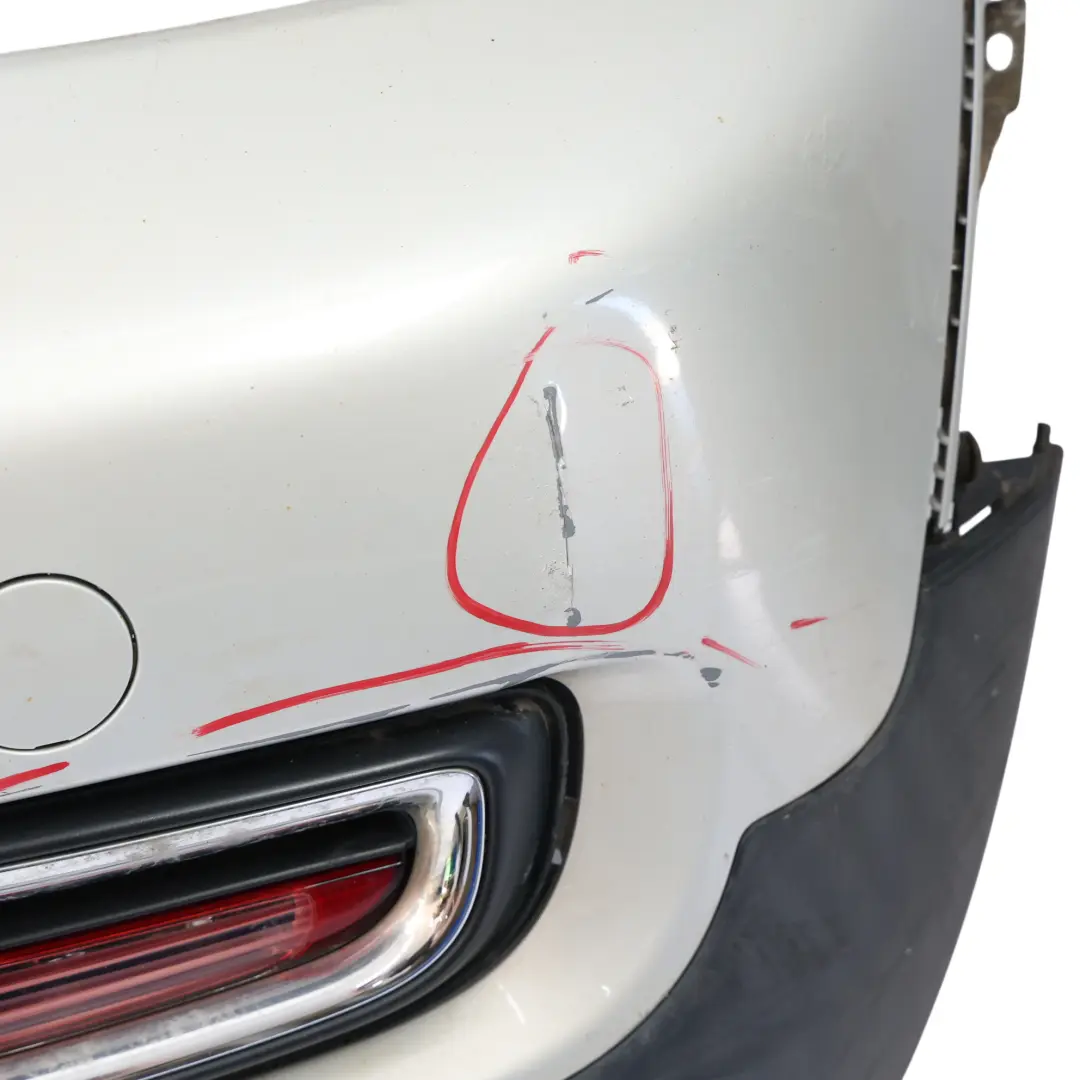 Tylny Zderzak Biały Srebrny Metalik A62 do Mini Cooper S R56 R57 LCI o numerze 7264358 Mini Cooper S R56 R57 LCI Tylny Zderzak Biały Srebrny Metalik A62 - SKU 7264358-WS - Numer Części 7264358