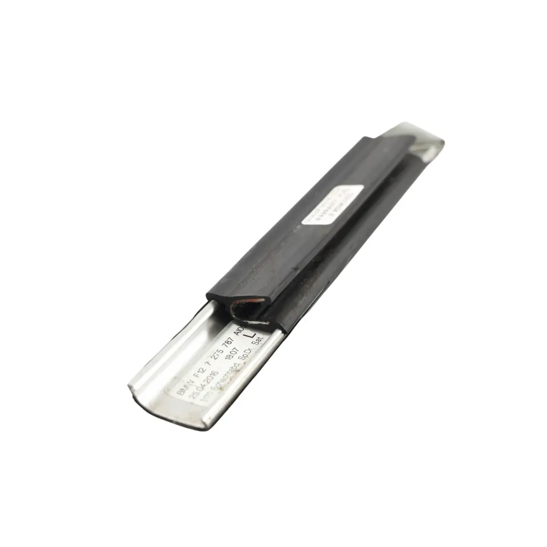 BMW F06 LCI F12 Bande Couvre Porte Aluminium Satiné Avant Gauche - SKU 7275787 - Numéro de pièce 7275787