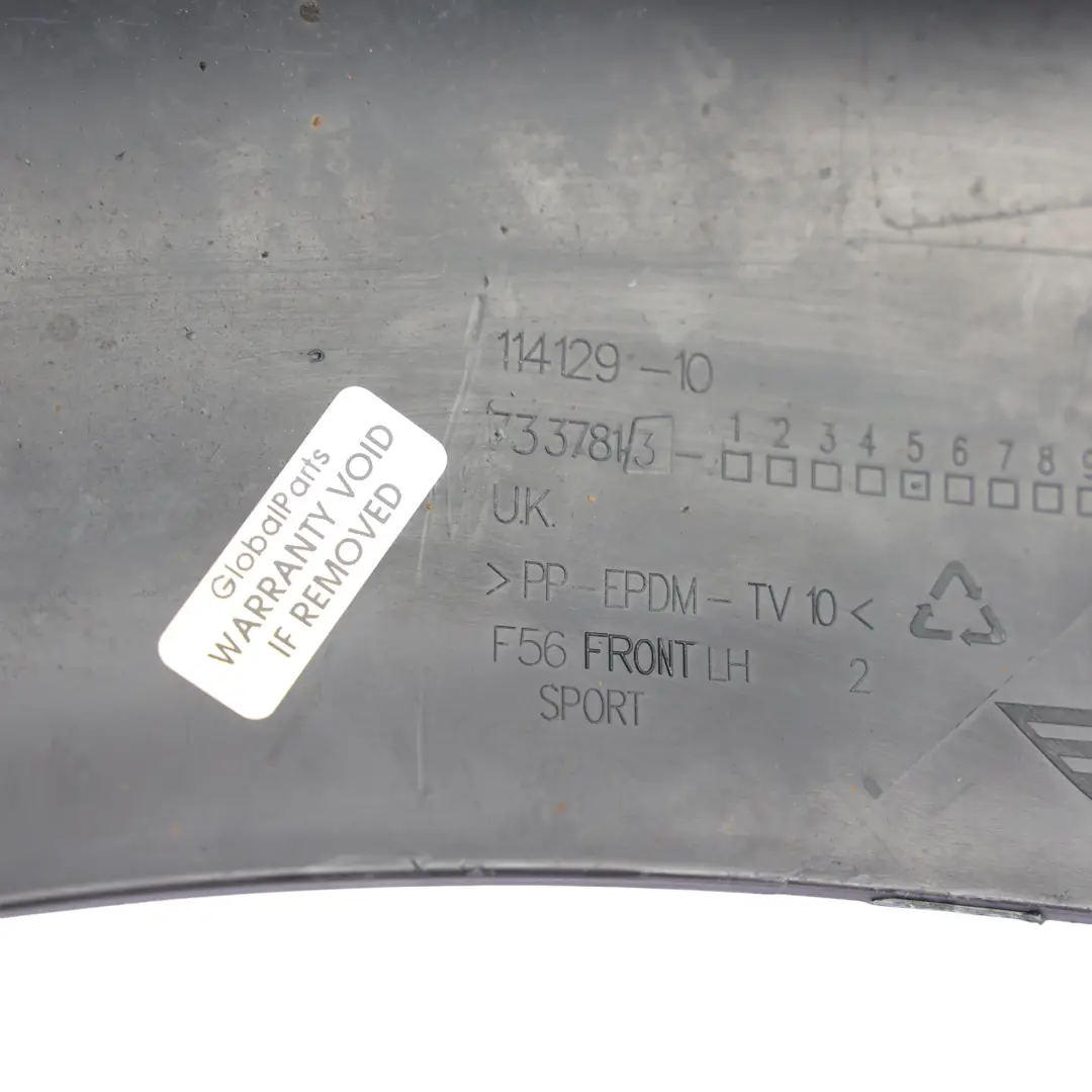 Spoiler Parachoques Delantero Izquierdo Negro para Mini Cooper F55 F56 F57 con número de pieza 7337813 Mini Cooper F55 F56 F57 Spoiler Parachoques Delantero Izquierdo Negro - SKU 7337813-1 - Número de pieza 7337813