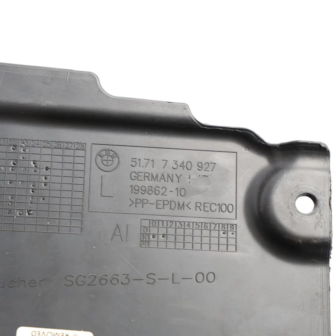 BMW G20 G21 Wheel Arch Cover Splash Guard Rear Section Front Left N/S - SKU 7340927 - Part number 7340927