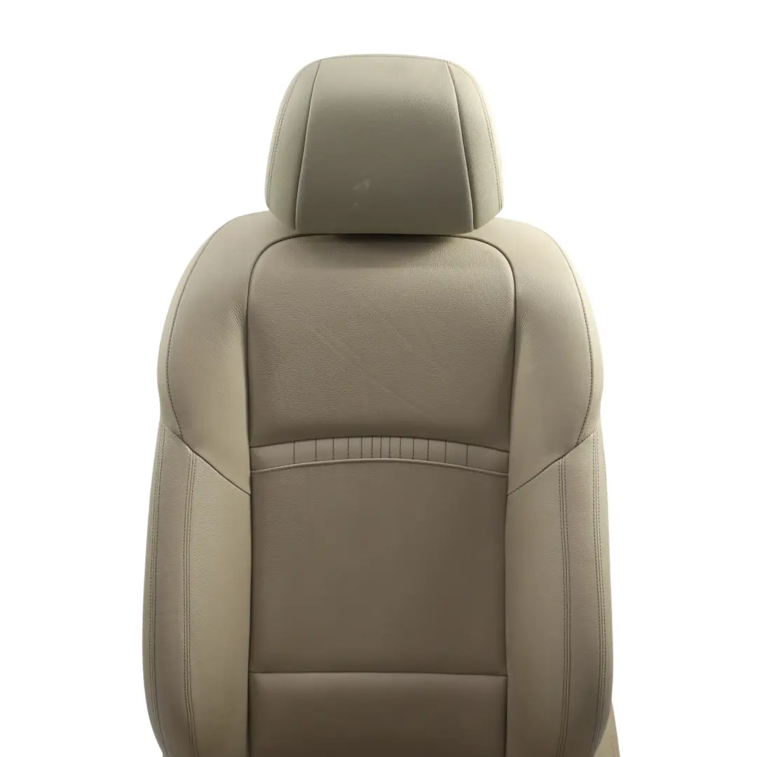 BMW F10 F11 LCI Front Seat M-Sport Heated Left N/S Oyster Leather Electric - SKU 7349855-1 - Part number 7349855