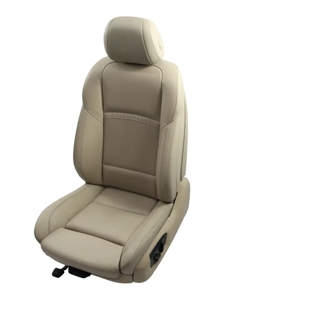 BMW F10 F11 LCI Front Seat M-Sport Heated Left N/S Oyster Leather Electric - SKU 7349855-1 - Part number 7349855