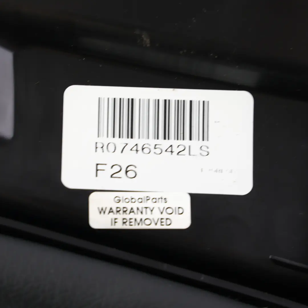 BMW X4 F26 Osłona Boczek Tylnej Kanapy Lewy Czarny Skóra - SKU 7366513 - Numer Części 7366513