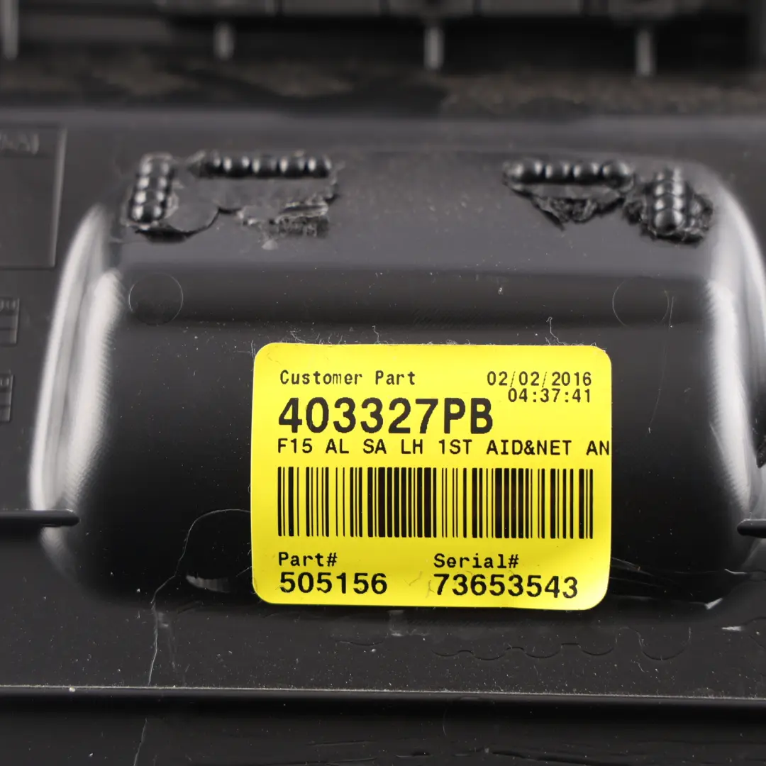 BMW F15 F85 Trunk Trim Flap Rear Seat Couch Cover Left N/S Anthracite - SKU 7369342 - Part number 7369342