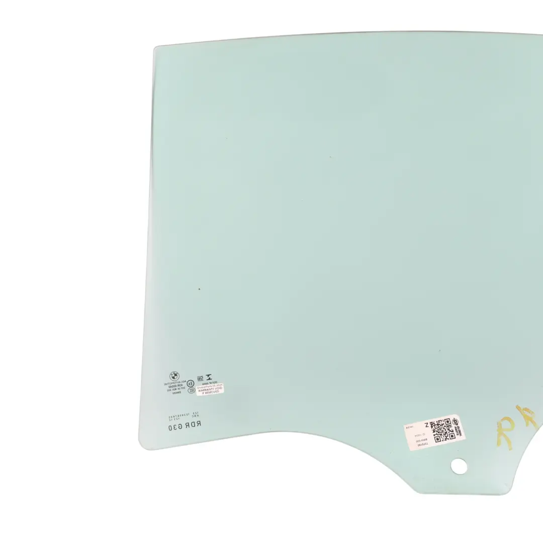 BMW F90 G30 Rear Door Side Window Glass Glazing Right O/S AS2 - SKU 7375190 - Part number 7375190