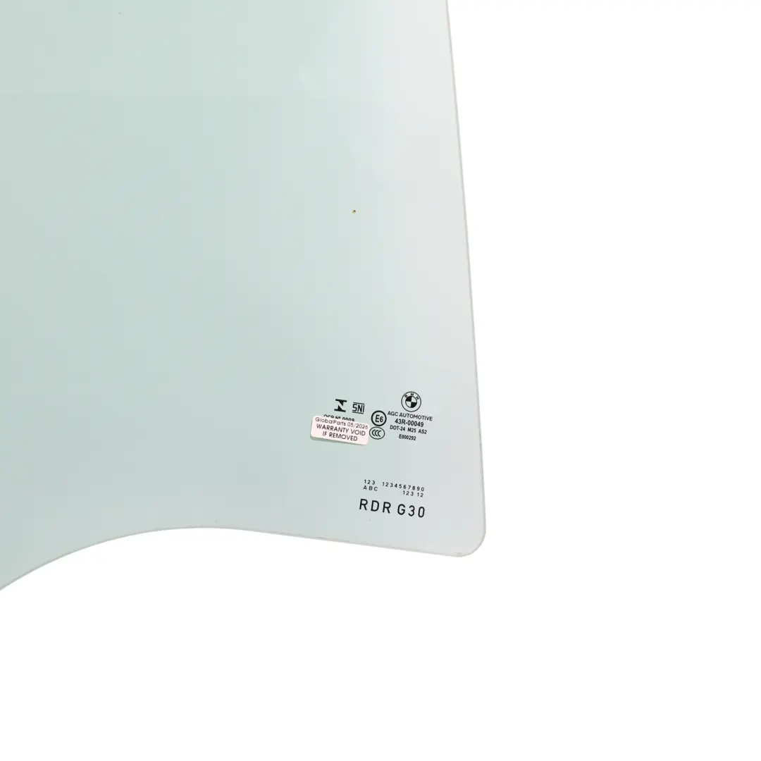 Door Side Window Glass Glazing Right O/S AS2 to BMW F90 G30 Rear with Part number 7375190 BMW F90 G30 Rear Door Side Window Glass Glazing Right O/S AS2 - SKU 7375190 - Part number 7375190