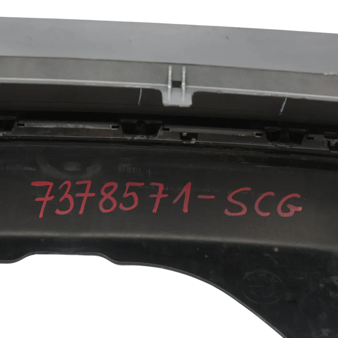 Bumper Trim Panel PDC Spacegrau Grey Metallic - A52 to BMW X5 F15 Rear with Part number 7378571 BMW X5 F15 Rear Bumper Trim Panel PDC Spacegrau Grey Metallic - A52 - SKU 7378571-SCG - Part number 7378571