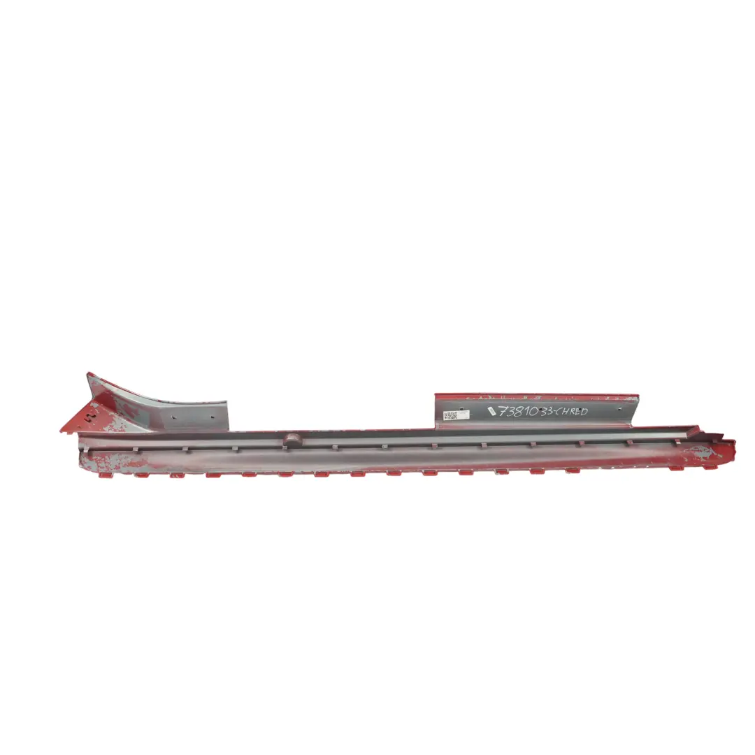 Mini F55 Seitenschweller Abdeckung Leiste JCW Links Chili Rot 851 - SKU 7381033-CHRED - Teilenummer 7381033