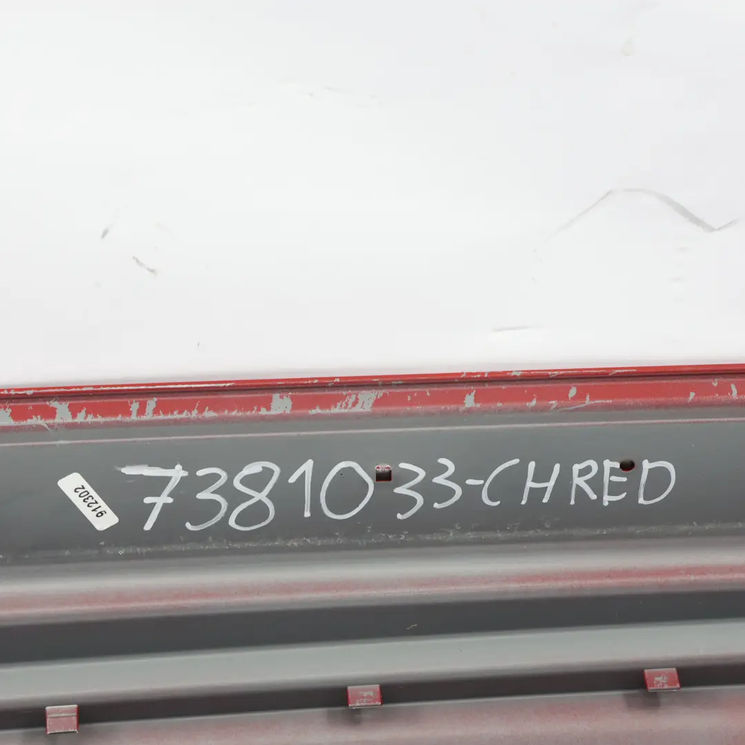 Seitenschweller Abdeckung Leiste JCW Links Chili Rot 851 für Mini F55 mit Teilenummer 7381033 Mini F55 Seitenschweller Abdeckung Leiste JCW Links Chili Rot 851 - SKU 7381033-CHRED - Teilenummer 7381033