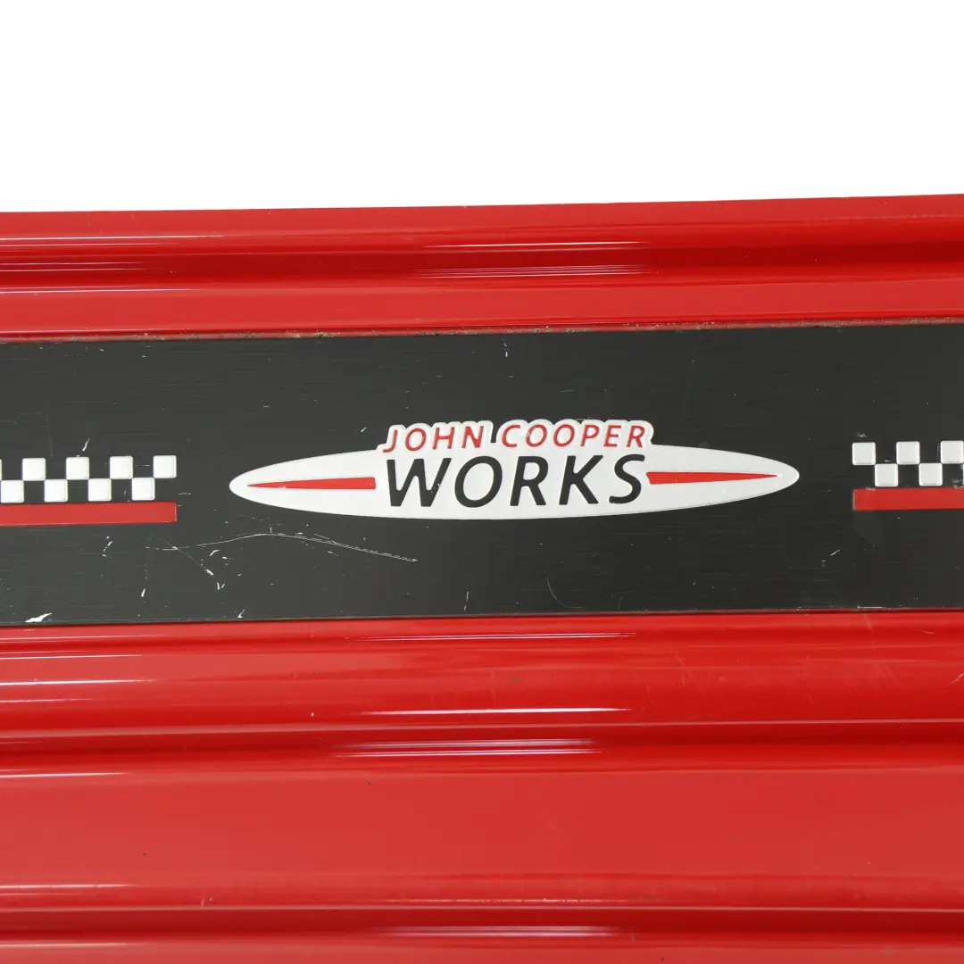 Side Skirt Sill Cover Moulding JCW Left N/S Chili Red - 851 to Mini F55 with Part number 7381033 Mini F55 Side Skirt Sill Cover Moulding JCW Left N/S Chili Red - 851 - SKU 7381033-CHRED - Part number 7381033