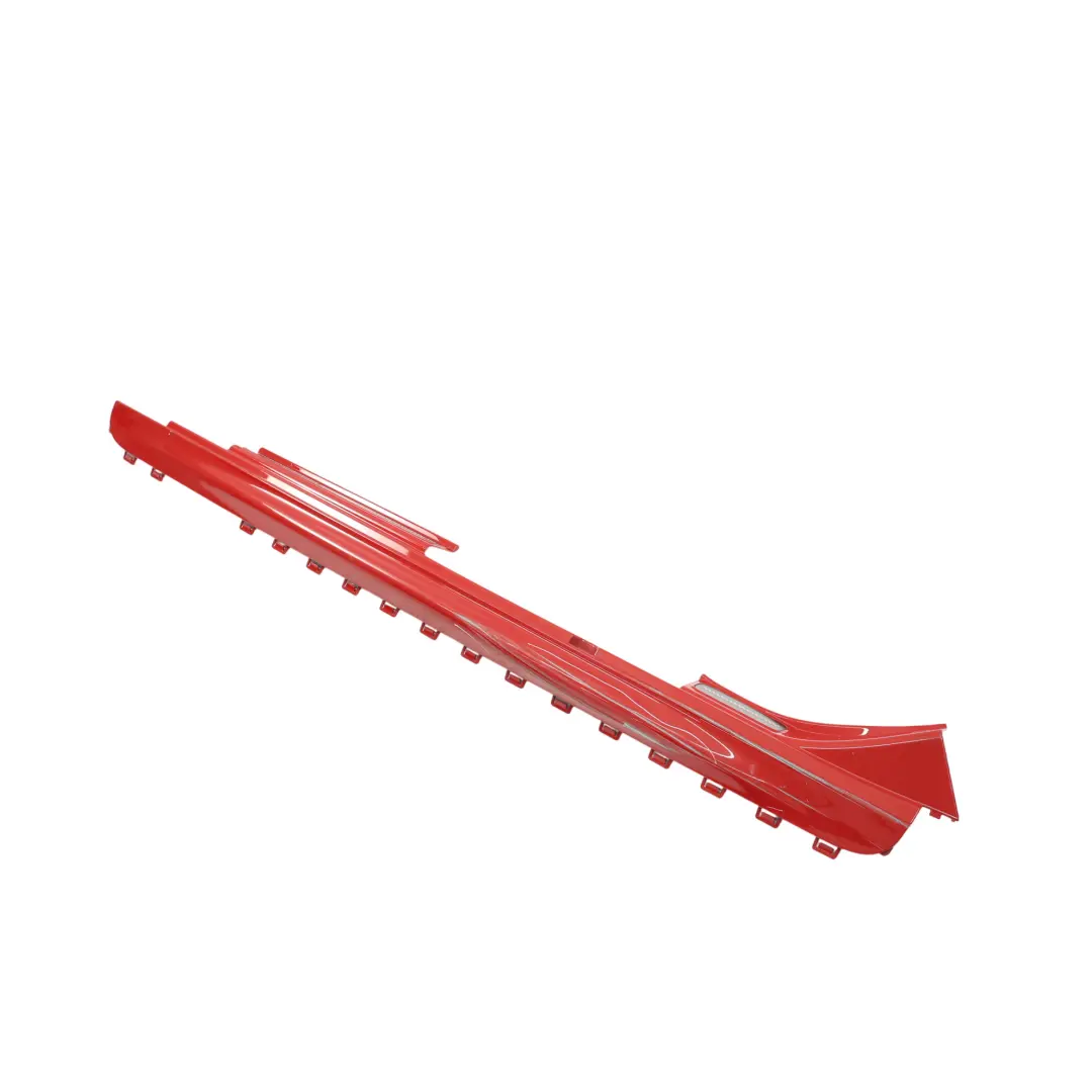 Mini F55 Side Skirt Sill Cover Moulding JCW Left N/S Chili Red - 851 - SKU 7381033-CHRED - Part number 7381033