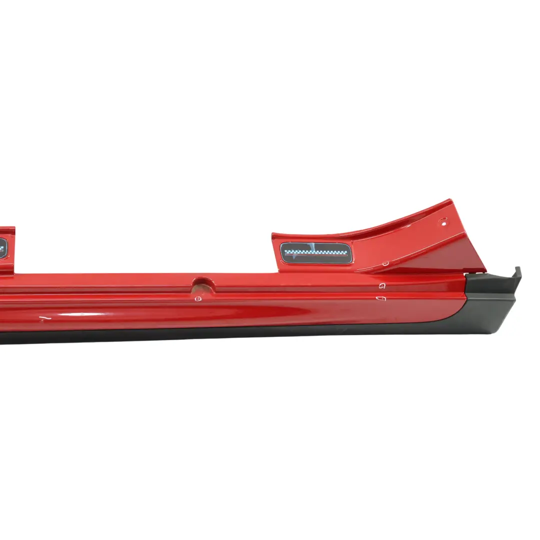 Mini F55 Side Skirt Left N/S JCW Sill Cover Rocker Panel Chili Red - 851 - SKU 7381033-CHRED1 - Part number 7381033