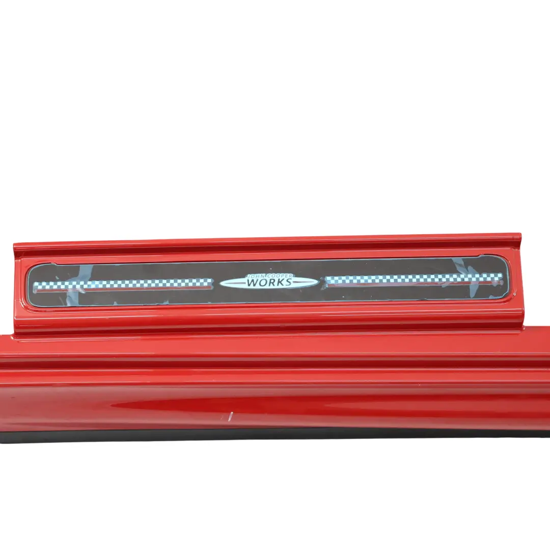Mini F55 Side Skirt Left N/S JCW Sill Cover Rocker Panel Chili Red - 851 - SKU 7381033-CHRED1 - Part number 7381033
