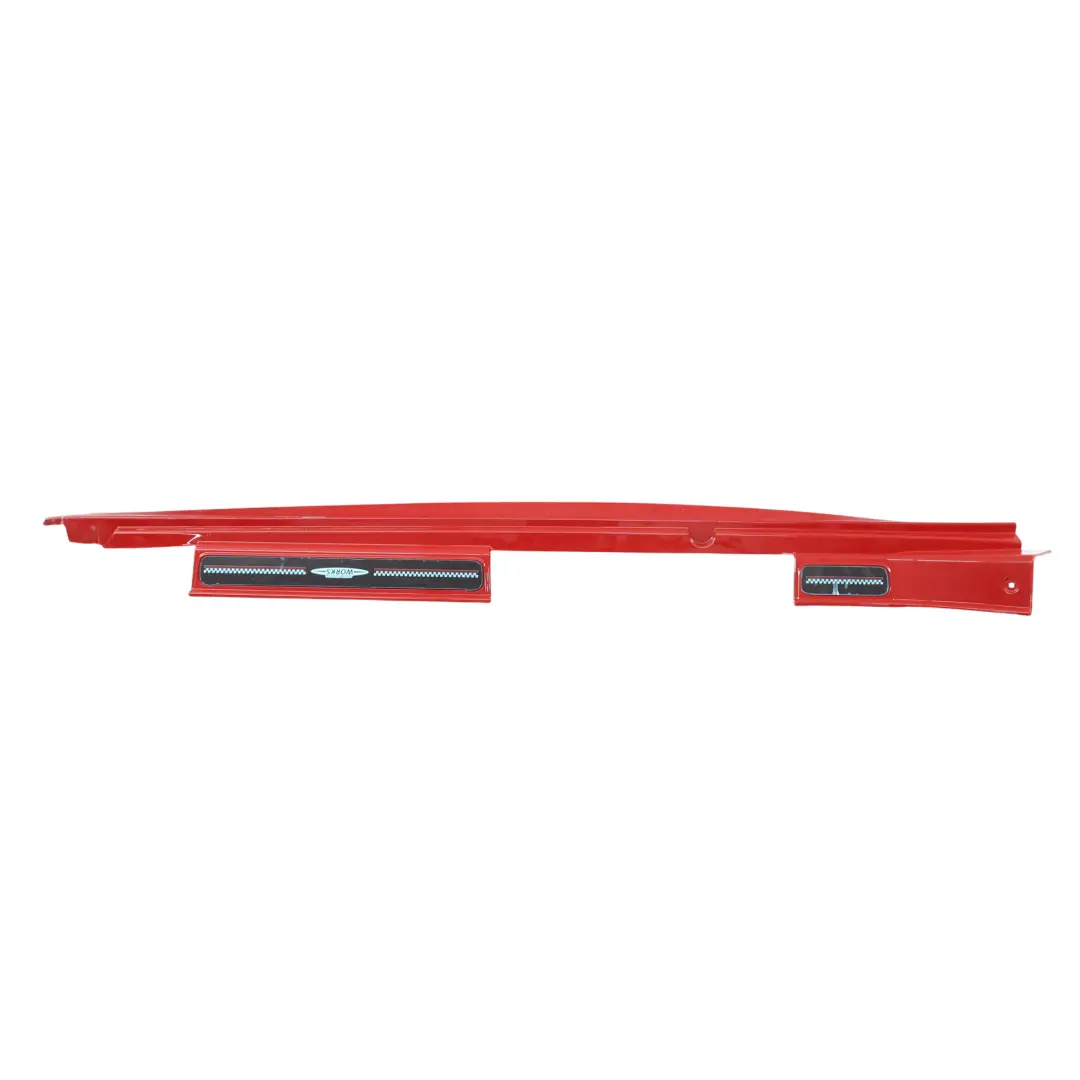 Mini F55 Bas de Caisse Droit JCW Cache Seuil Rouge Chili - 851 - SKU 7381034-CHRED1 - Numéro de pièce 7381034