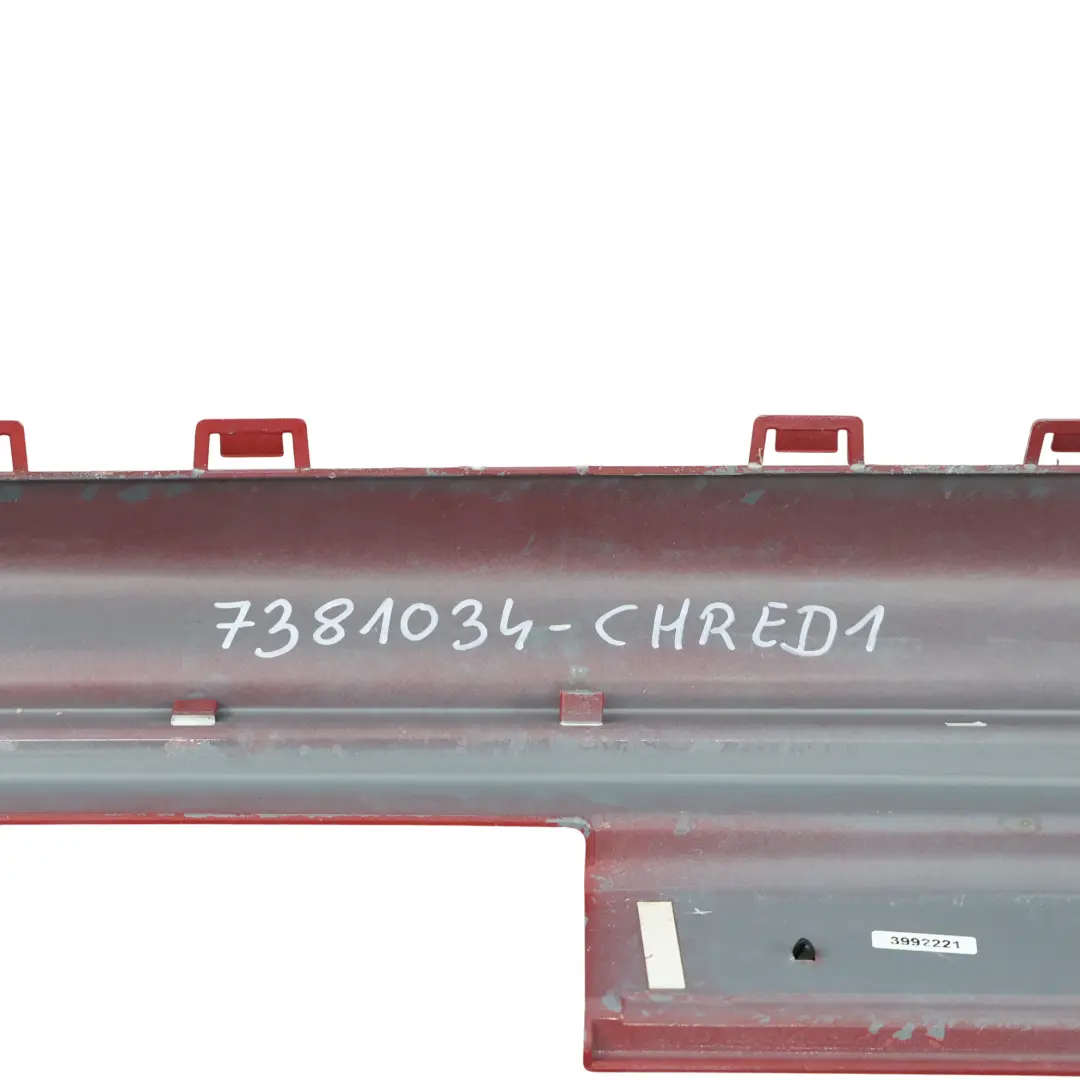 Bas de Caisse Droit JCW Cache Seuil Rouge Chili - 851 pour Mini F55 à propos du numéro de pièce 7381034 Mini F55 Bas de Caisse Droit JCW Cache Seuil Rouge Chili - 851 - SKU 7381034-CHRED1 - Numéro de pièce 7381034