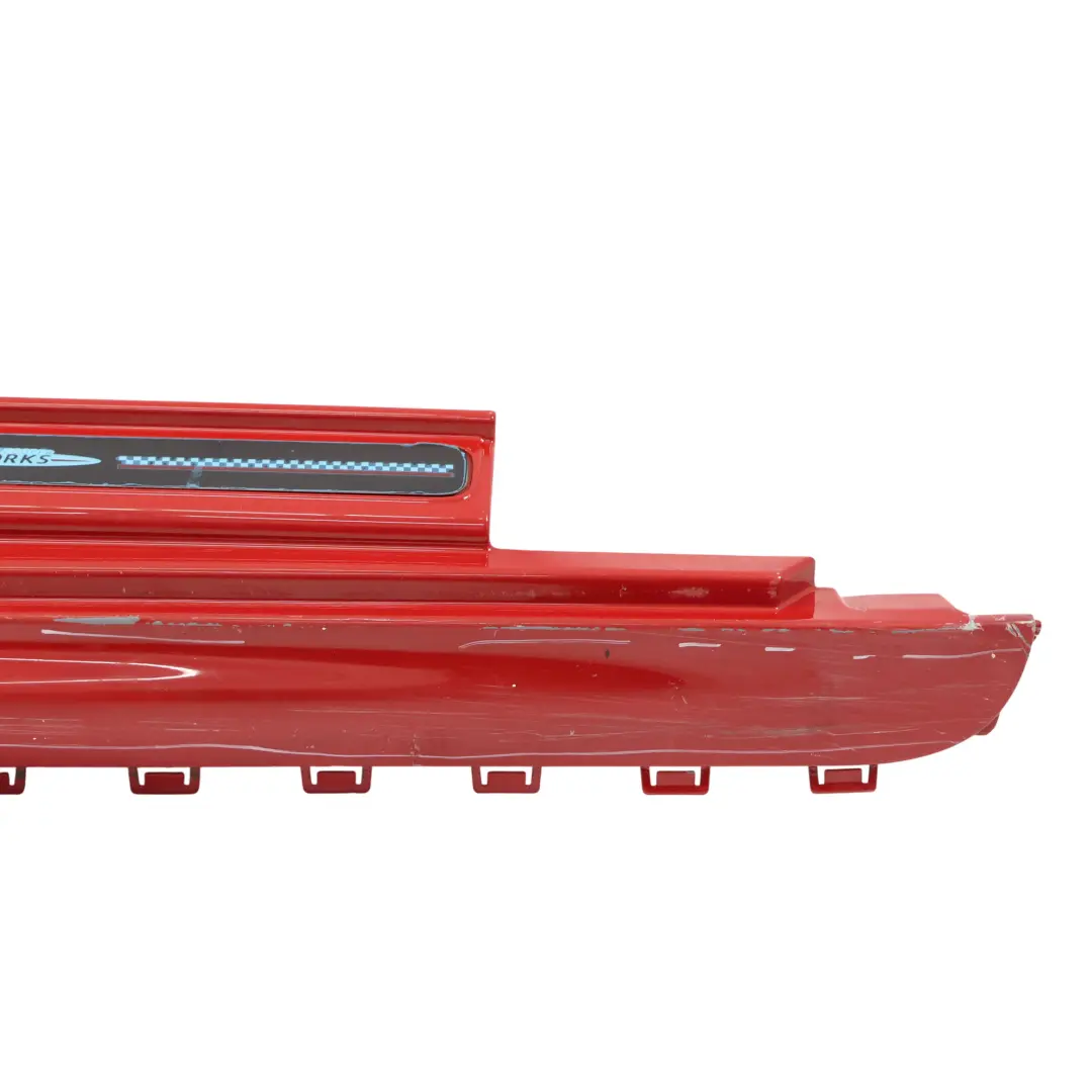 Mini F55 Side Skirt Right O/S JCW Sill Cover Rocker Panel Chili Red - 851 - SKU 7381034-CHRED1 - Part number 7381034