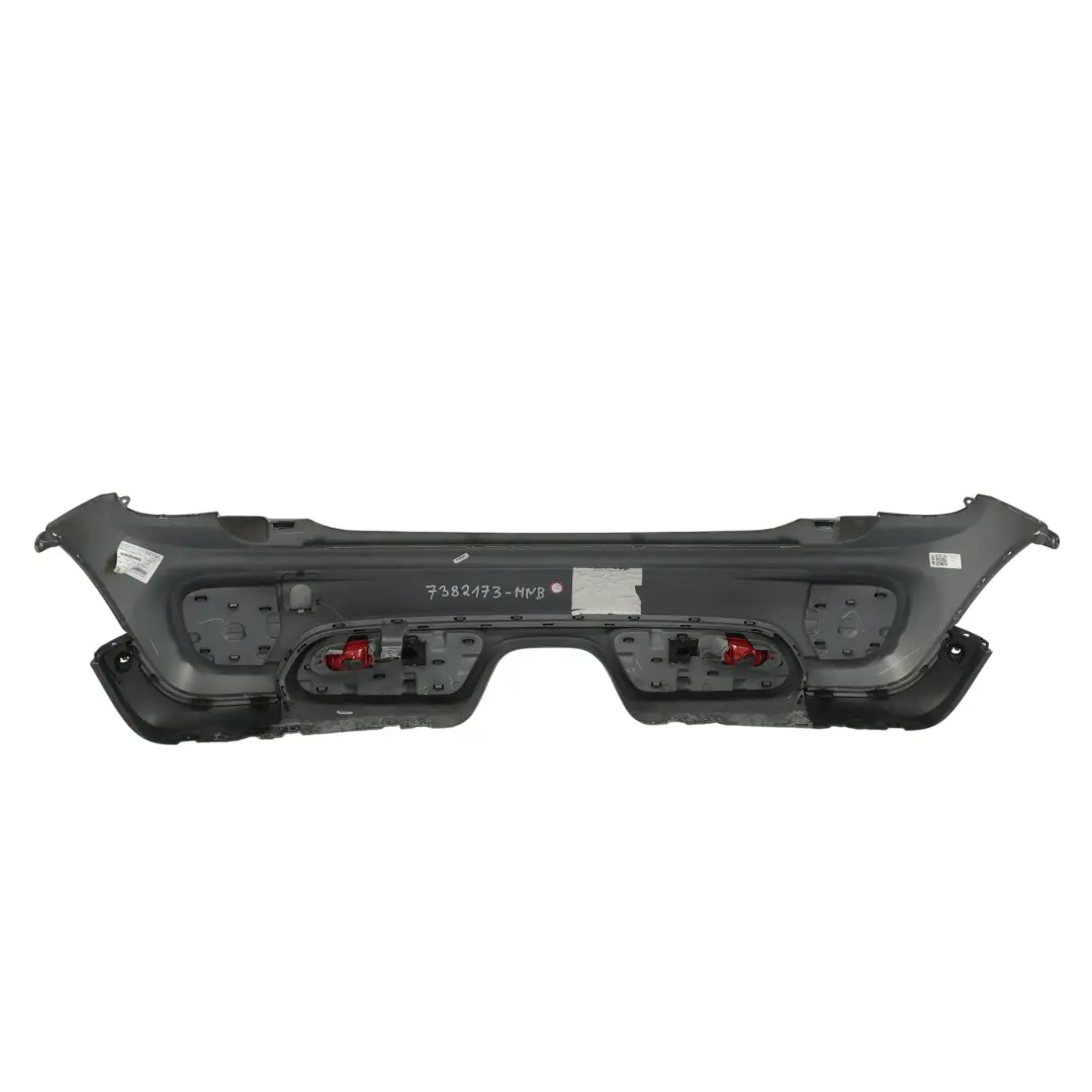 Mini F56 F57 Parachoques Trasero JCW Embellecedor Cubierta Midnight Black A94 - SKU 7382173-MNB - Número de pieza 7382173