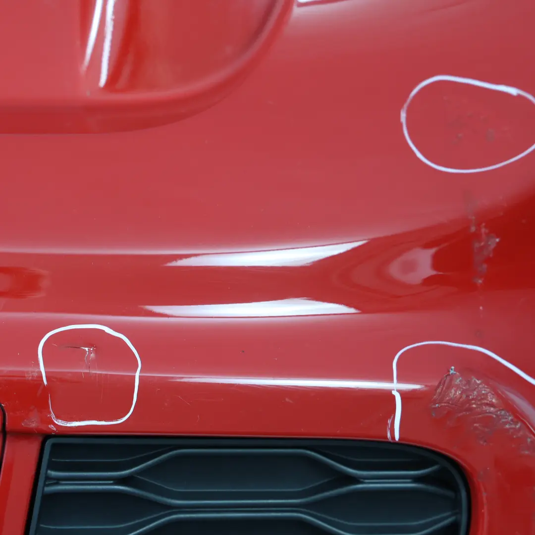 Mini F55 JCW Panel Parachoques Trasero Completo Rojo Chili 851 - SKU 7398777-CHRED - Número de pieza 7398777